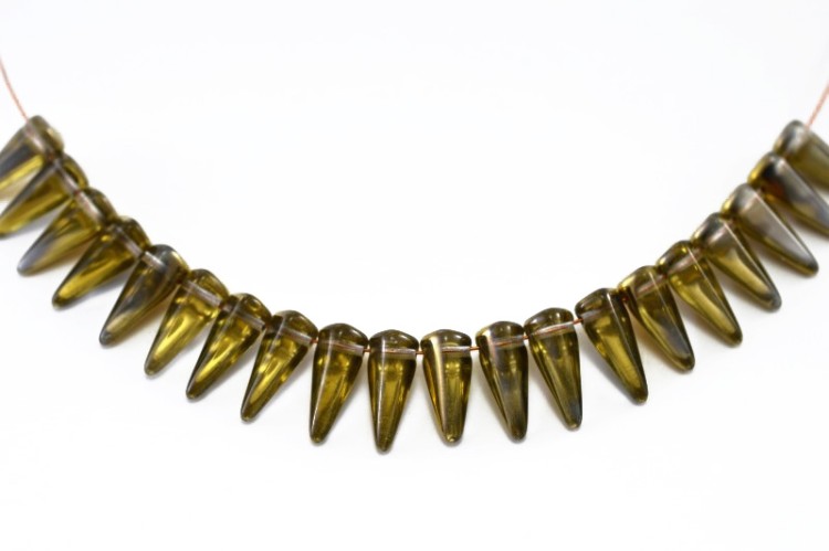 Чешские бусины Villa beads 6х13мм, отверстие 0,8мм, цвет 00030-26441 Crystal, Amber, 700-004, около 10г (около 23шт) Бусины Villa beads 6х13мм, отверстие 0,8мм, цвет 00030-26441 Crystal, Amber, 700-004, около 10г (около 23шт)