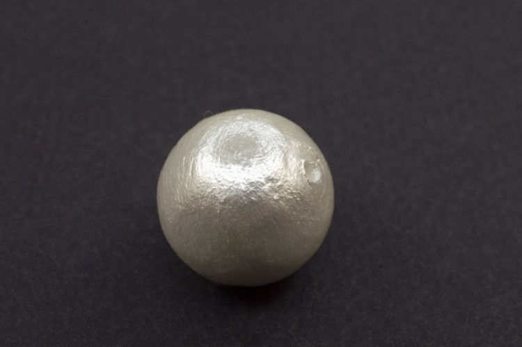 Хлопковый жемчуг Miyuki Cotton Pearl 16мм, цвет White, 744-055, 1шт Хлопковый жемчуг Miyuki Cotton Pearl 16мм, цвет White, 744-055, 1шт