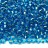 Бисер чешский PRECIOSA круглый 10/0 67030 голубой, серебряная линия внутри, 2 сорт, 50г - Бисер чешский PRECIOSA круглый 10/0 67030 голубой, серебряная линия внутри, 2 сорт, 50г