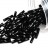 Бисер японский Miyuki Twisted Bugle 2,7х12мм #0401 черный, непрозрачный, 10 грамм - Бисер японский Miyuki Twisted Bugle 2,7х12мм #0401 черный, непрозрачный, 10 грамм