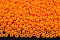 Бисер чешский PRECIOSA круглый 10/0 12902М матовый оранжевый непрозрачный, 1 сорт, 50г