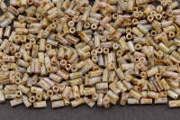 Бисер японский TOHO Bugle стеклярус 3мм #Y185 hybrid глянцевый роза/дымчатый топаз, 5 грамм