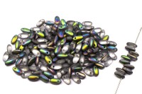 Бусины Rizo 6х2,5мм, отверстие 0,8мм, цвет 00030/28171 Crystal Vitrail матовый, 753-056, 10г (около 150шт)