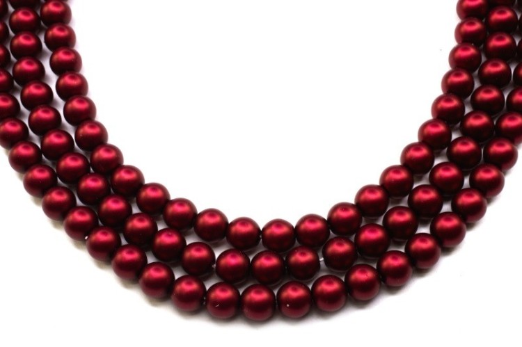 Жемчуг Preciosa, цвет 70599 матовый бордовый, 8мм, 10шт Жемчуг Preciosa, цвет 70599 матовый бордовый, 8мм, 10шт
