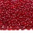 Бисер чешский PRECIOSA Фарфаль 2х4мм, 96070 красный прозрачный, блестящий, 50г - Бисер чешский PRECIOSA Фарфаль 2х4мм, 96070 красный прозрачный, блестящий, 50г