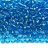 Бисер чешский PRECIOSA круглый 10/0 67150 голубой, серебряная линия внутри, 5 грамм - Бисер чешский PRECIOSA круглый 10/0 67150 голубой, серебряная линия внутри, 5 грамм