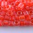 Бисер японский TOHO Cube кубический 4мм #0341 хрусталь/томат, окрашенный изнутри, 5 грамм - Бисер японский TOHO Cube кубический 4мм #0341 хрусталь/томат, окрашенный изнутри, 5 грамм