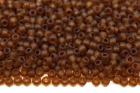 Бисер японский TOHO круглый 11/0 #0941F дымчатый топаз, матовый прозрачный, 10 грамм