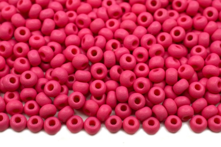 Бисер чешский PRECIOSA круглый 8/0 22m11 матовый розовый, PermaLux, 50г Бисер чешский PRECIOSA круглый 8/0 22m11 матовый розовый, PermaLux, 50г