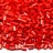 Бисер китайский рубка размер 11/0, цвет 0045 красный блестящий, 450г - Бисер китайский рубка размер 11/0, цвет 0045 красный блестящий, 450г