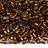 Бисер чешский PRECIOSA рубка 10/0 17110 коричневый, серебряная линия внутри, 50г - Бисер чешский PRECIOSA рубка 10/0 17110 коричневый, серебряная линия внутри, 50г
