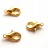 Замок-карабин 14х8мм, отверстие 1,5мм, цвет золото, сплав металлов, 07-034, 4шт - Замок-карабин 14х8мм, отверстие 1,5мм, цвет золото, сплав металлов, 07-034, 4шт