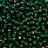 Бисер японский TOHO круглый 6/0 #0036F зеленый изумруд матовый, серебряная линия внутри, 10 грамм - Бисер японский TOHO круглый 6/0 #0036F зеленый изумруд матовый, серебряная линия внутри, 10 грамм