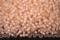 Бисер японский TOHO круглый 8/0 #1068 хрусталь/румянец, окрашенный изнутри, 10 грамм