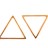 Коннектор Треугольник 23х20х1мм, цвет золото, хирургическая сталь, 14-212, 2шт - Коннектор Треугольник 23х20х1мм, цвет золото, хирургическая сталь, 14-212, 2шт