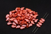 Бусины PaisleyDuo 8х5мм, отверстие 0,8мм, цвет 02010/24507 Tutti Frutti Cantaloupe, 751-041, 10г (около 37шт)