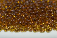 Бисер чешский PRECIOSA Фарфаль 3,2х6,5мм, 10090 коричневый прозрачный, 50г