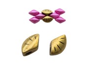 Бусина GemDuo CYMBAL Polonia 8х5мм, отверстие 0,8мм, цвет античная латунь, 11-236, 2шт