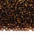 Бисер чешский PRECIOSA круглый 10/0 17110 коричневый, серебряная линия внутри, квадратное отверстие, 20 грамм - Бисер чешский PRECIOSA круглый 10/0 17110 коричневый, серебряная линия внутри, квадратное отверстие, 20 грамм