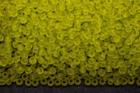 Бисер японский TOHO круглый 11/0 #0004F зеленый лайм, матовый прозрачный, 10 грамм