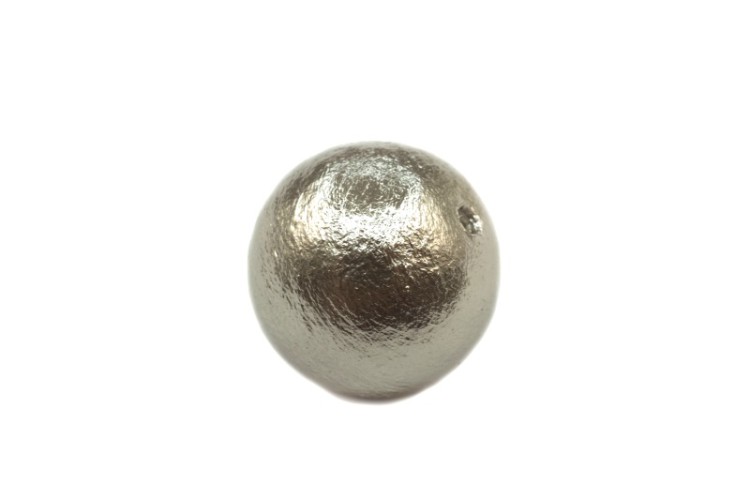 Хлопковый жемчуг Miyuki Cotton Pearl 16мм, цвет Gray, 744-053, 1шт Хлопковый жемчуг Miyuki Cotton Pearl 16мм, цвет Gray, 744-053, 1шт