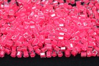 Бисер японский TOHO Hexagon шестиугольный 11/0 #0978 розовый неон, Luminous, окрашенный изнутри, 5 грамм