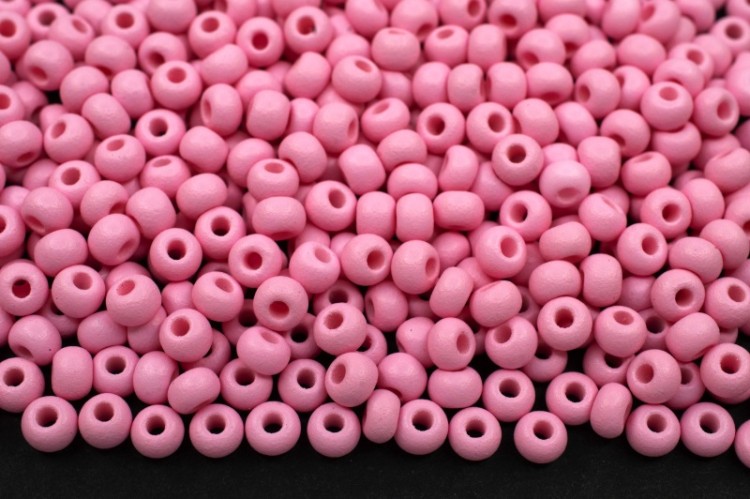 Бисер чешский PRECIOSA круглый 8/0 22m10 матовый розовый, PermaLux, 50г Бисер чешский PRECIOSA круглый 8/0 22m10 матовый розовый, PermaLux, 50г
