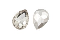Кристалл Капля 18х13мм, цвет хрусталь, стекло, 26-068, 2шт