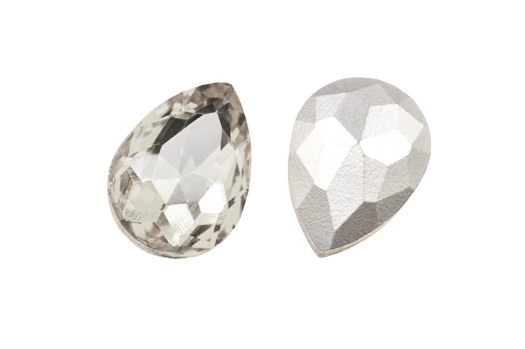 Кристалл Капля 18х13мм, цвет хрусталь, стекло, 26-068, 2шт Кристалл Капля 18х13мм, цвет хрусталь, стекло, 26-068, 2шт