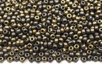 Бисер чешский PRECIOSA круглый 10/0 01670 серый ирис непрозрачный металлик, 1 сорт, 50г