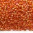 Бисер японский MIYUKI круглый 11/0 #1008 оранжевый, радужный, серебряная линия внутри, 10 грамм - Бисер японский MIYUKI круглый 11/0 #1008 оранжевый, радужный, серебряная линия внутри, 10 грамм