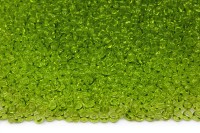 Бисер чешский PRECIOSA круглый 10/0 01154 салатовый прозрачный, 1 сорт, 50г