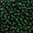 Бисер японский TOHO круглый 6/0 #0036 зеленый изумруд, серебряная линия внутри, 10 грамм - Бисер японский TOHO круглый 6/0 #0036 зеленый изумруд, серебряная линия внутри, 10 грамм