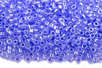 Бисер японский MIYUKI Delica цилиндр 11/0 DB-0240 хрусталь/светлый сапфир, окрашенный изнутри, 5 грамм