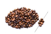 Бусины Side Drill Tear Drop 6х4мм, отверстие 0,8мм, цвет 00030/27180 античное золото, Etched, 754-032, 10г (около 70шт)