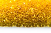Бисер чешский PRECIOSA Фарфаль 3,2х6,5мм, 10050 янтарный прозрачный, 50г