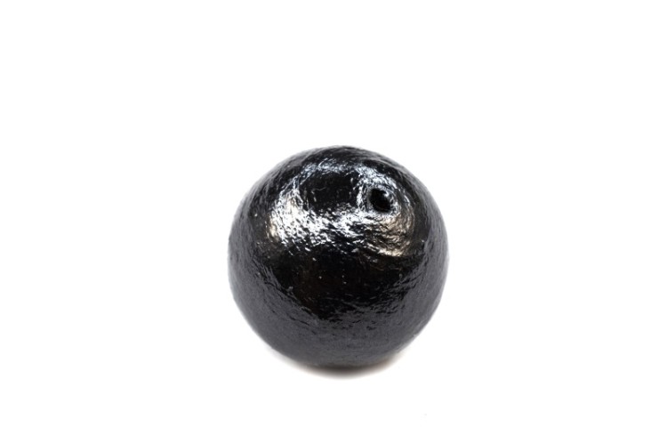 Хлопковый жемчуг Miyuki Cotton Pearl 16мм, цвет Black, 744-052, 1шт Хлопковый жемчуг Miyuki Cotton Pearl 16мм, цвет Black, 744-052, 1шт