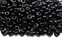 Бисер японский TOHO Magatama 4мм #0049 черный, непрозрачный, 5 грамм