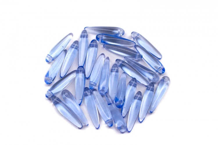 Бусины Thorn beads 5х16мм, цвет 30020 голубой прозрачный, 719-038, около 10г (около 32шт) Бусины Thorn beads 5х16мм, цвет 30020 голубой прозрачный, 719-038, около 10г (около 32шт)