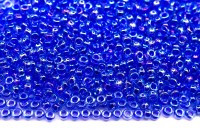 Бисер японский MIYUKI круглый 11/0 #0353 синий/фиолетовый, радужный, окрашенный изнутри, 10 грамм