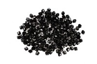 Бусины акриловые Биконус 4х4мм, цвет черный непрозрачный, 540-326, 10г (около 210шт)