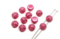 Бусины Candy rose 8мм, два отверстия 0,8мм, цвет 00030/08398 розовый, 705-078, 10г (около 16шт)