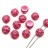 Бусины Candy rose 8мм, два отверстия 0,8мм, цвет 00030/08398 розовый, 705-078, 10г (около 16шт) - Бусины Candy rose 8мм, два отверстия 0,8мм, цвет 00030/08398 розовый, 705-078, 10г (около 16шт)