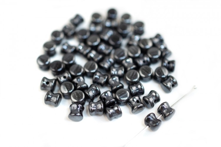 Бусины Pellet beads 6х4мм, отверстие 0,5мм, цвет 23980/27200 гематитовый, 732-009, 10г (около 60шт) Бусины Pellet beads 6х4мм, отверстие 0,5мм, цвет 23980/27200 гематитовый, 732-009, 10г (около 60шт)