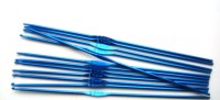 Крючок для вязания 2,0мм, длина 150мм, цвет фиолетовый, алюминий, 1008-027, 1шт