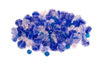 Бусины МИКС №046 Preciosa, синяя гамма, стеклянные, 25г (около 60шт)
