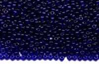 Бисер чешский PRECIOSA круглый 13/0 30100 синий прозрачный, квадратное отверстие, около 25 грамм