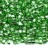 Бисер чешский PRECIOSA кубический 2х2мм 78661 зеленый, серебряная линия внутри, 50г - Бисер чешский PRECIOSA кубический 2х2мм 78661 зеленый, серебряная линия внутри, 50г