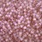 Бисер японский TOHO круглый 11/0 #PF2120 Permanent Finish молочный нежно-розовый, серебряная линия внутри, 10 грамм - Бисер японский TOHO круглый 11/0 #PF2120 Permanent Finish молочный нежно-розовый, серебряная линия внутри, 10 грамм