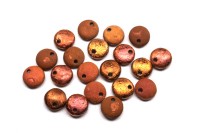 Бусины Lentils 6мм, отверстие 0,8мм, цвет 00030/27183 Crystal/Sunset Full, Etched, 725-012, 20шт